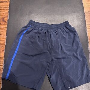 Fourlaps Bolt 7" Lined Athletic Shorts - Navy/Royal Blue - Size L